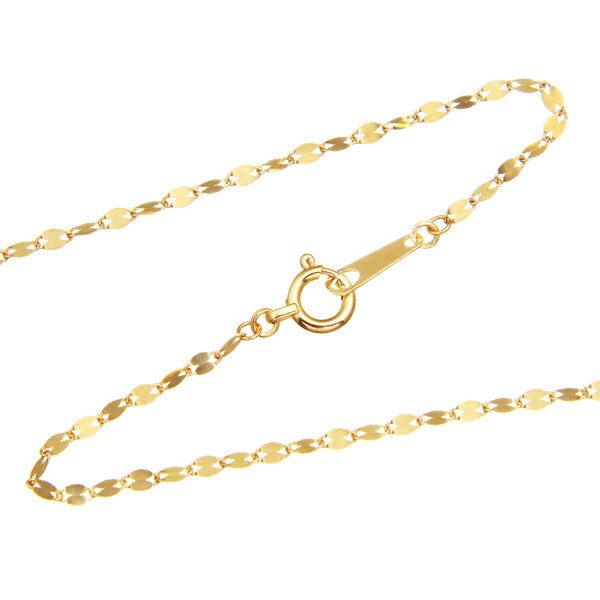 K18イエローゴールドロングネックレス（60cm）