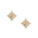 【SALE】 K18イエローゴールドダイヤモンドピアス