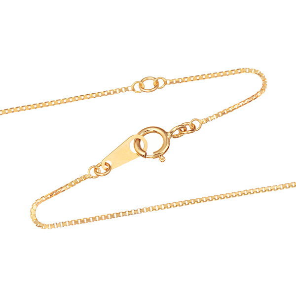 K18イエローゴールドネックレス（40cm）