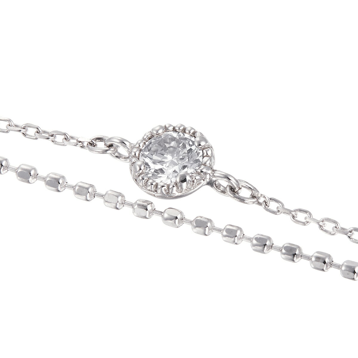 30％ポイントバック 〜04/11(金)9：59まで【DEAL】 プラチナダイヤモンドブレスレット