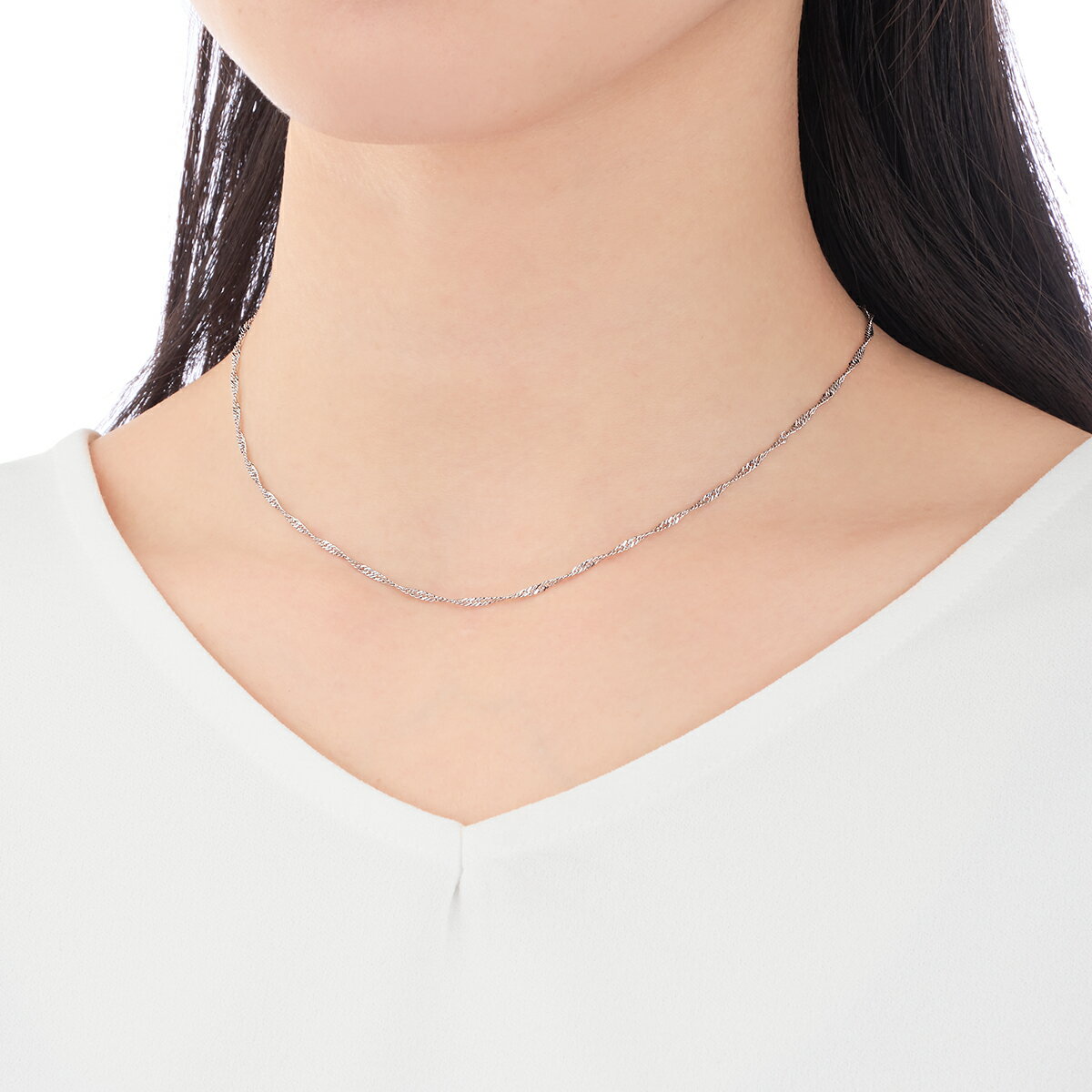 プラチナネックレス（40cm）