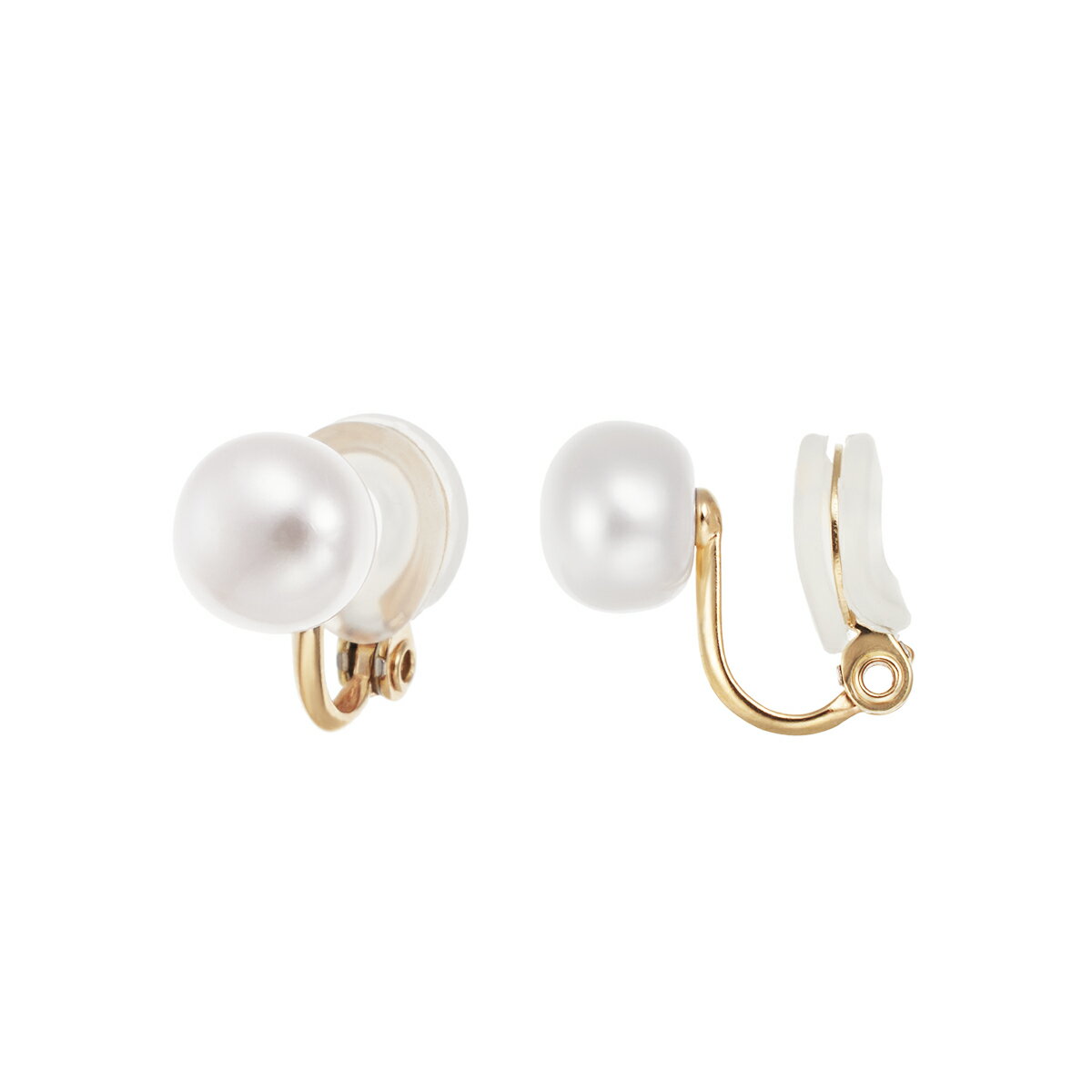 【ポイント5倍】〜3/9（日）23:59までK10イエローゴールド淡水パールイヤリング