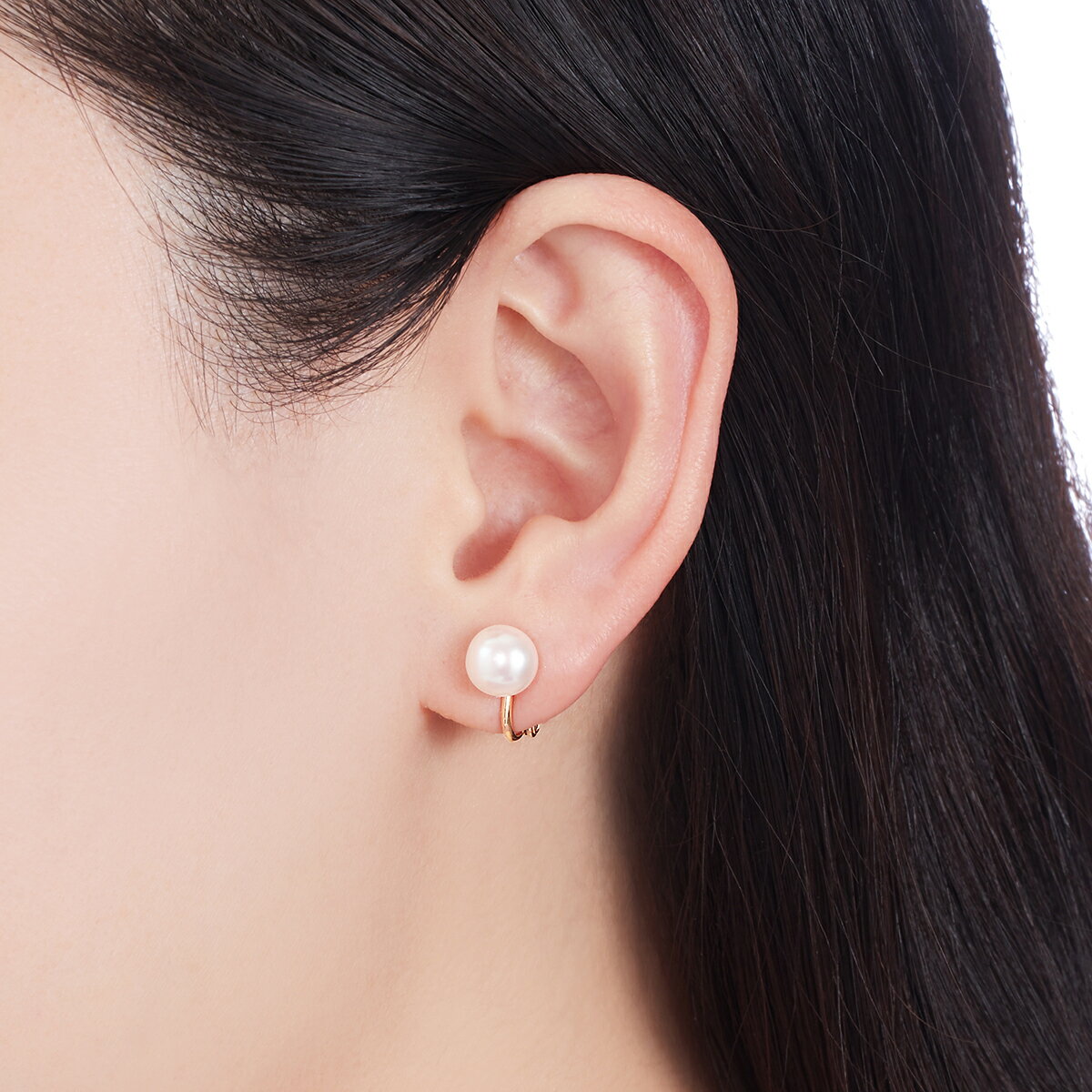 【ポイント5倍】〜3/9（日）23:59までK10イエローゴールド淡水パールイヤリング