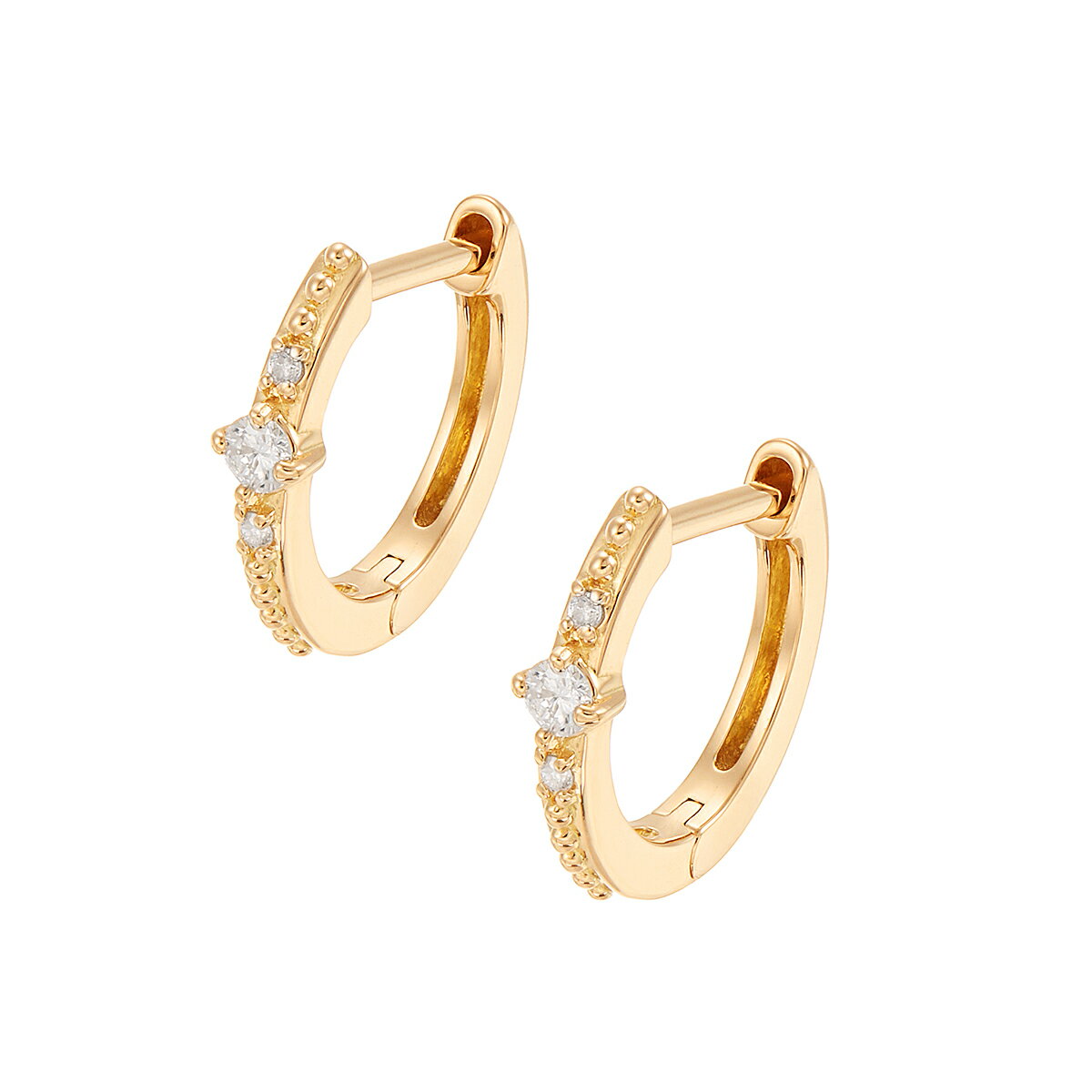 【SALE】 K18イエローゴールドダイヤモンドピアス