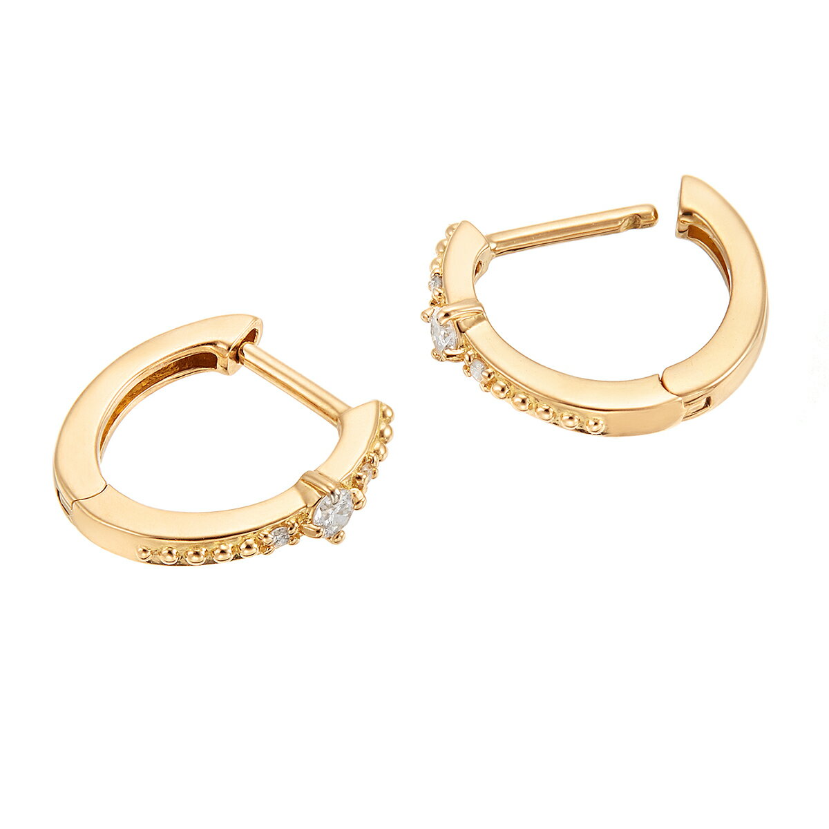 【SALE】 K18イエローゴールドダイヤモンドピアス