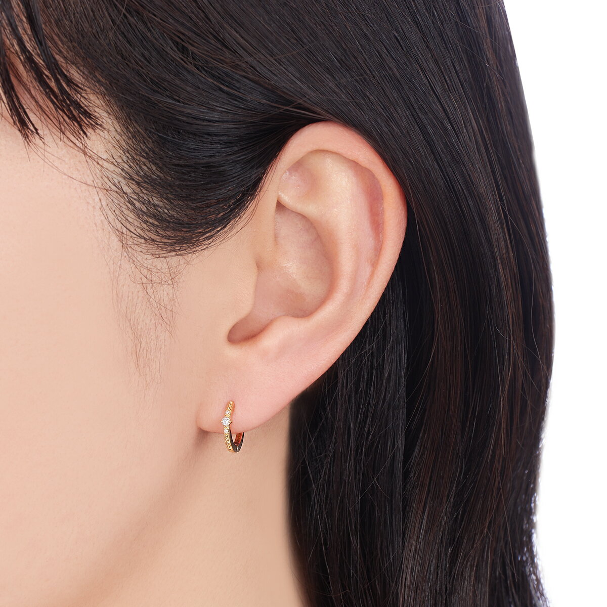 【SALE】 K18イエローゴールドダイヤモンドピアス