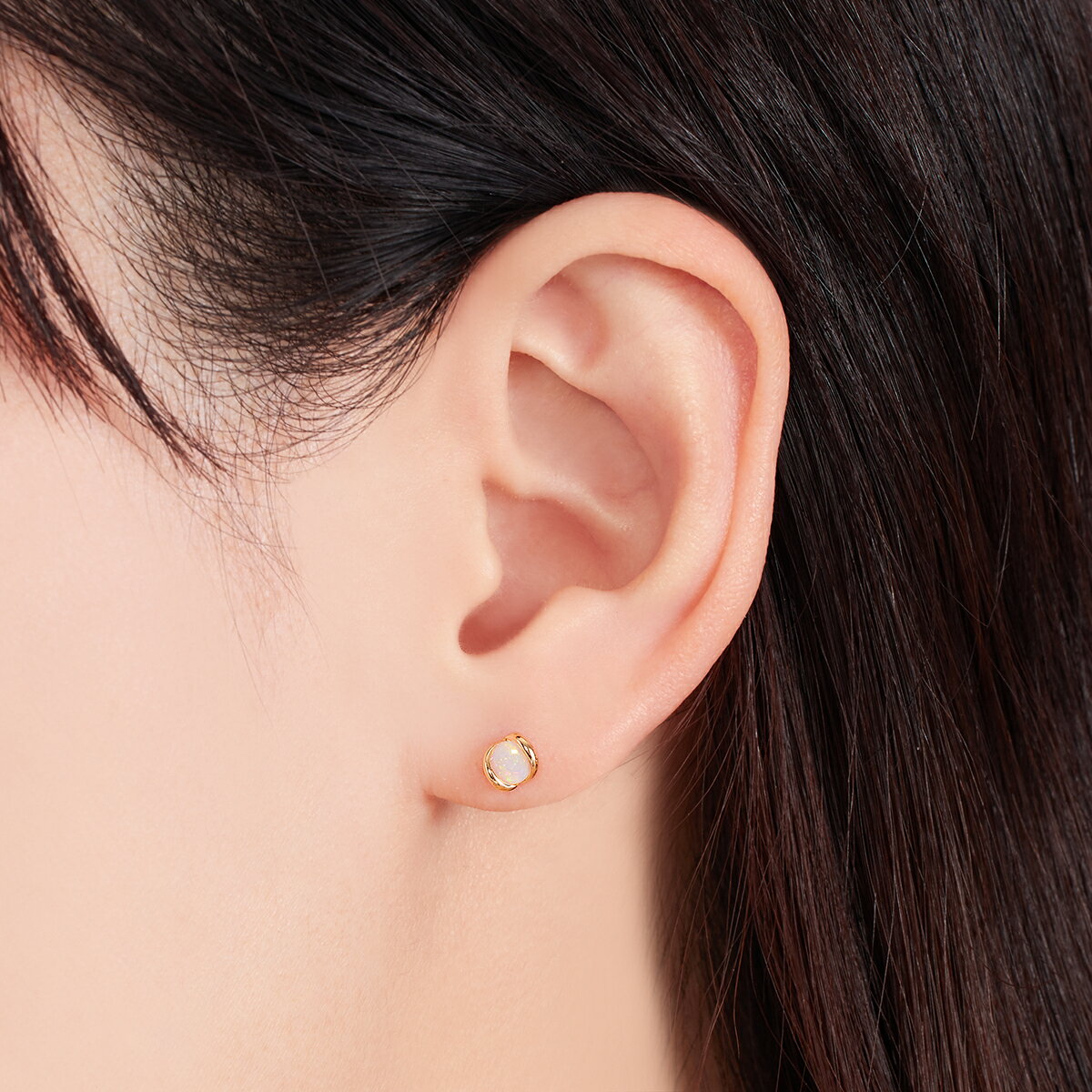 K18イエローゴールドオパールピアス ジュエリーツツミ 離島含む ジュエリーツツミ ピアス 送料無料 代引き手数料無料