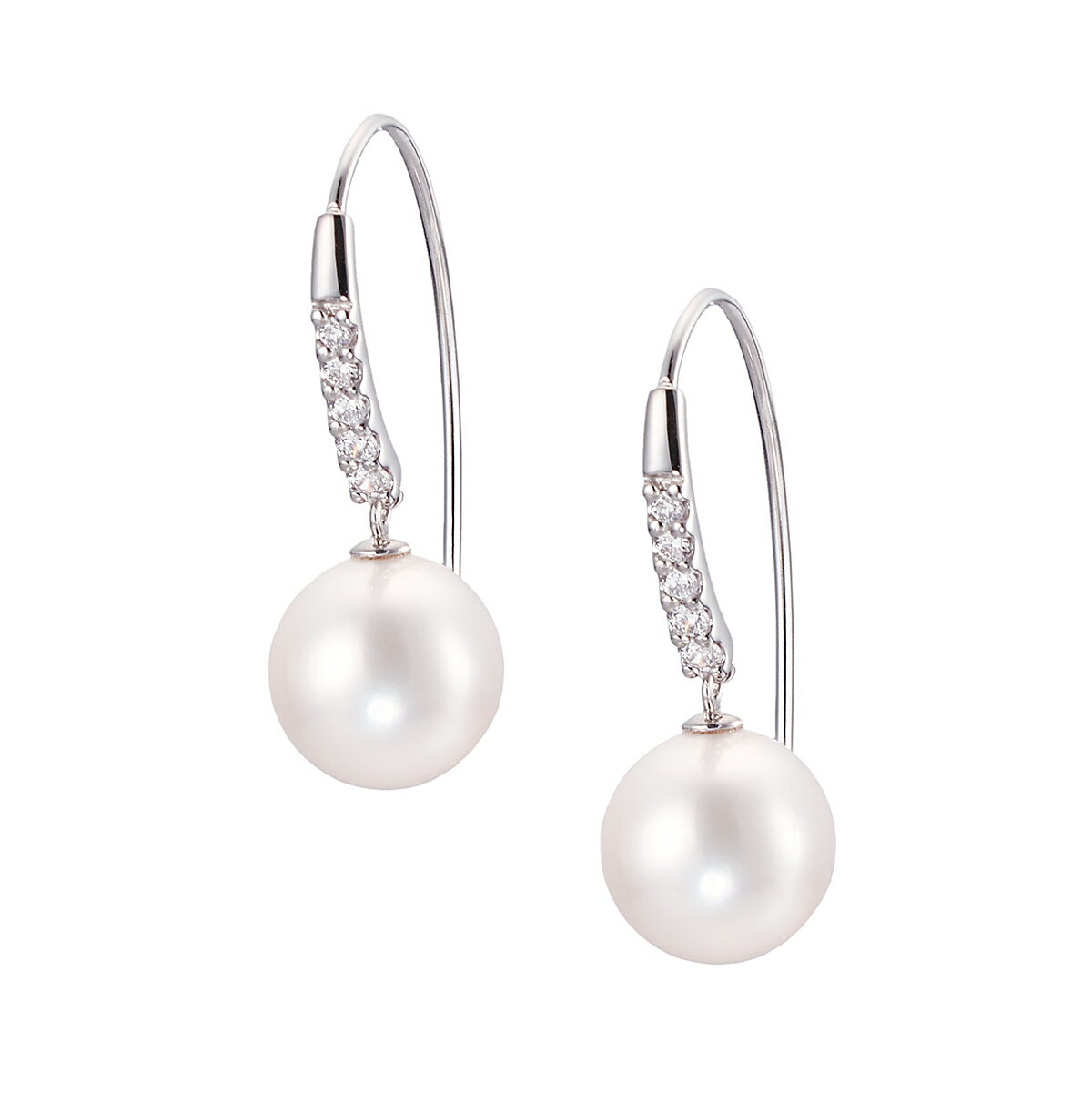 プラチナアコヤ真珠ピアス（8mm）