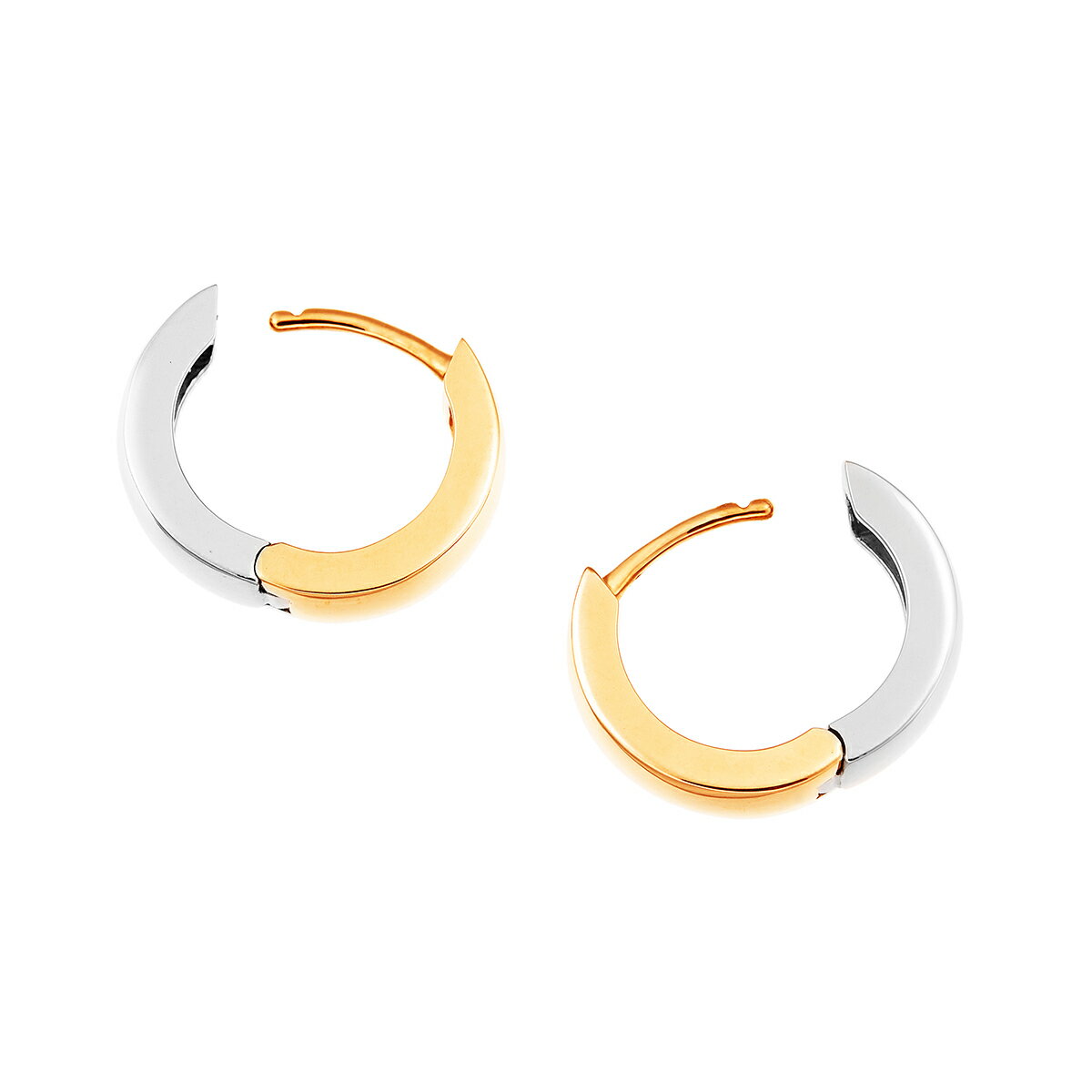 プラチナ/K18イエローゴールドピアス