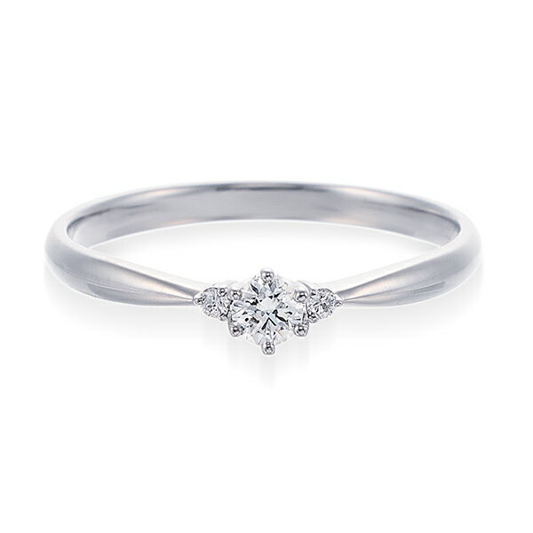 プラチナ鑑定書付ダイヤモンドリング（0.07カラット）