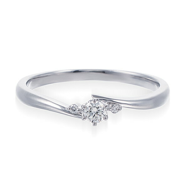 プラチナ鑑定書付ダイヤモンドリング(0.08カラット)