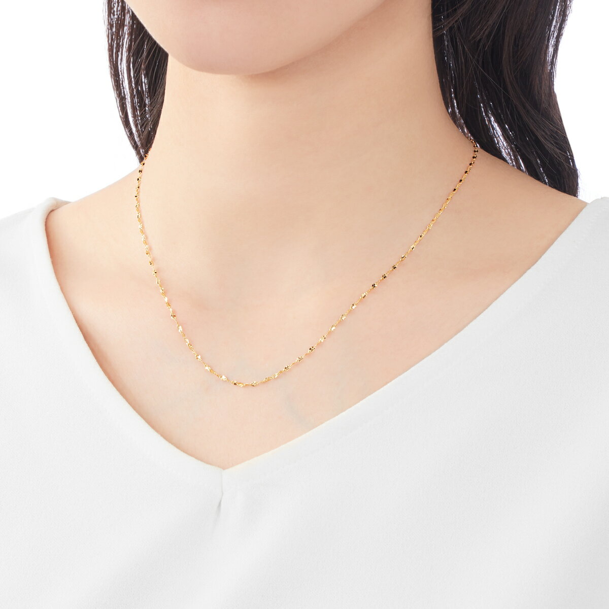 K18イエローゴールドネックレス