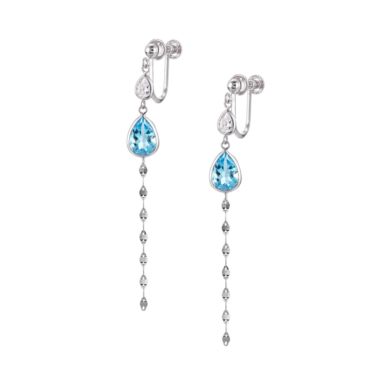 楽天市場】ブルートパーズイヤリングの通販