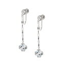 【SALE】 K10ホワイトゴールドアクアマリンイヤリング