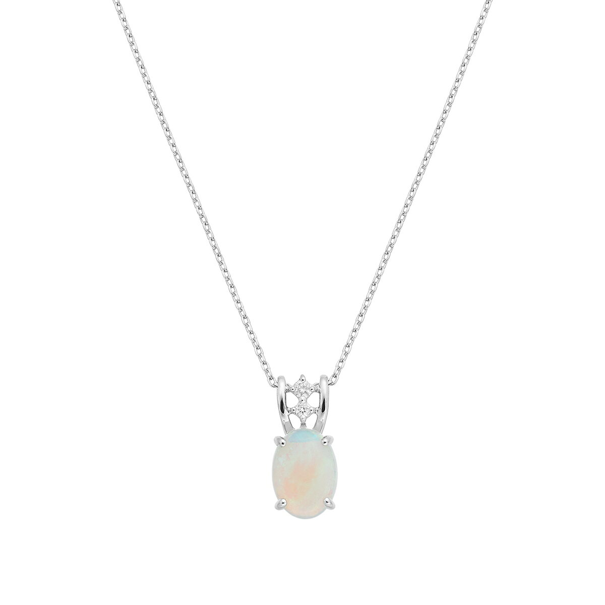 プラチナオパールネックレス