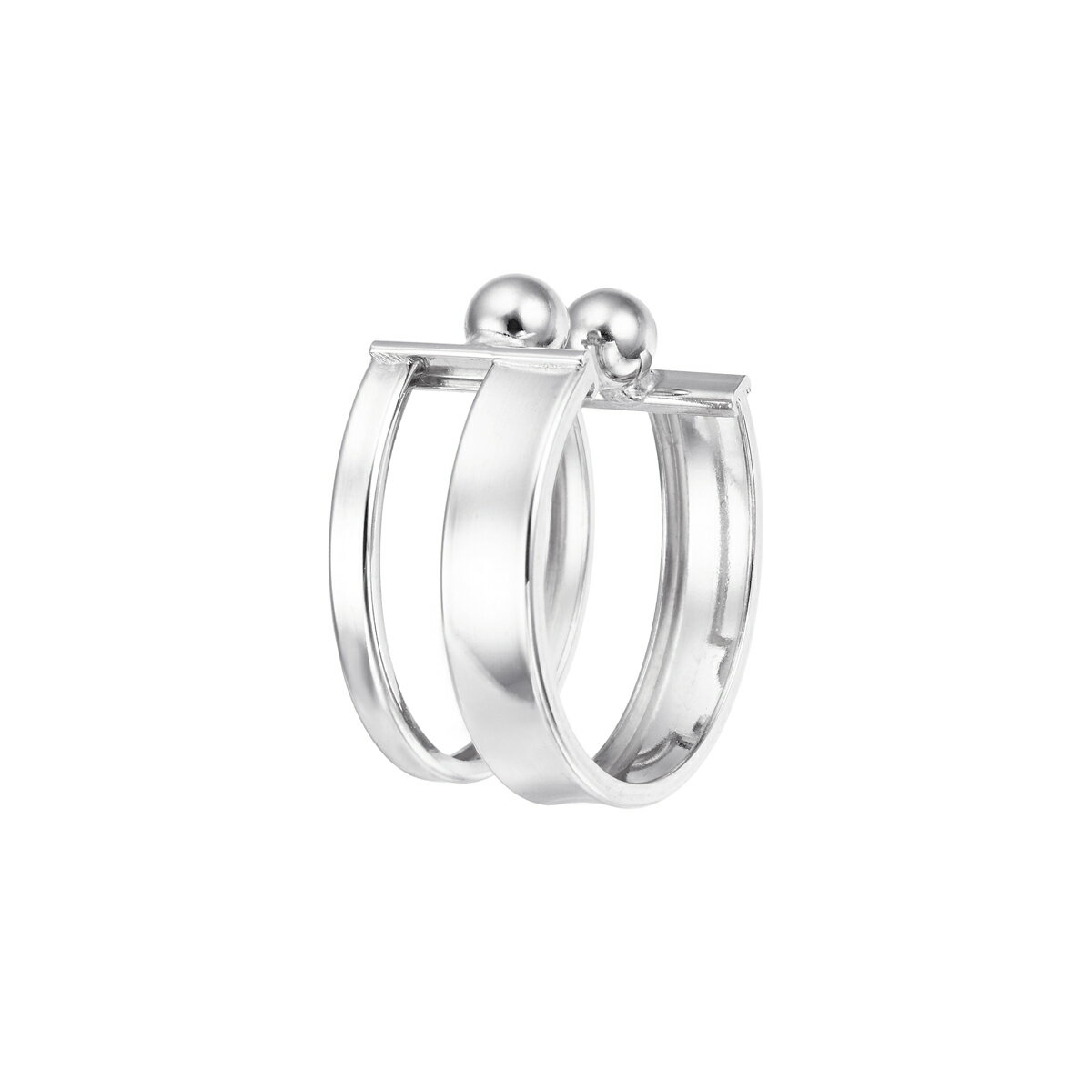 K10 화이트 골드 이어 커프 (한쪽)