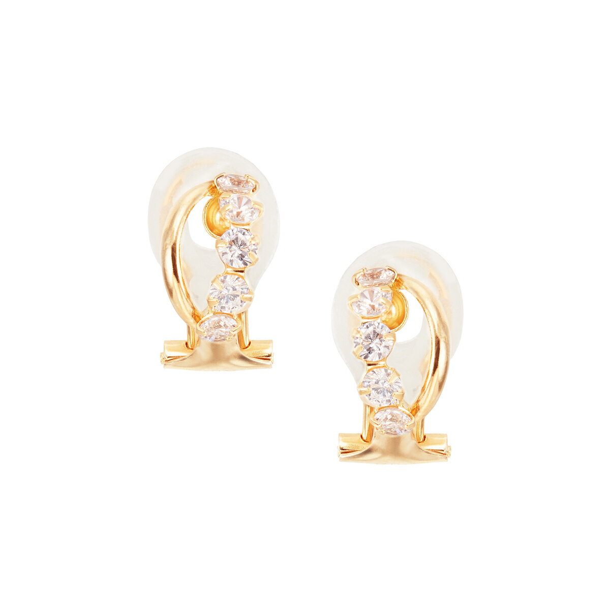 【SALE】 K10イエローゴールドキュービックイヤリング