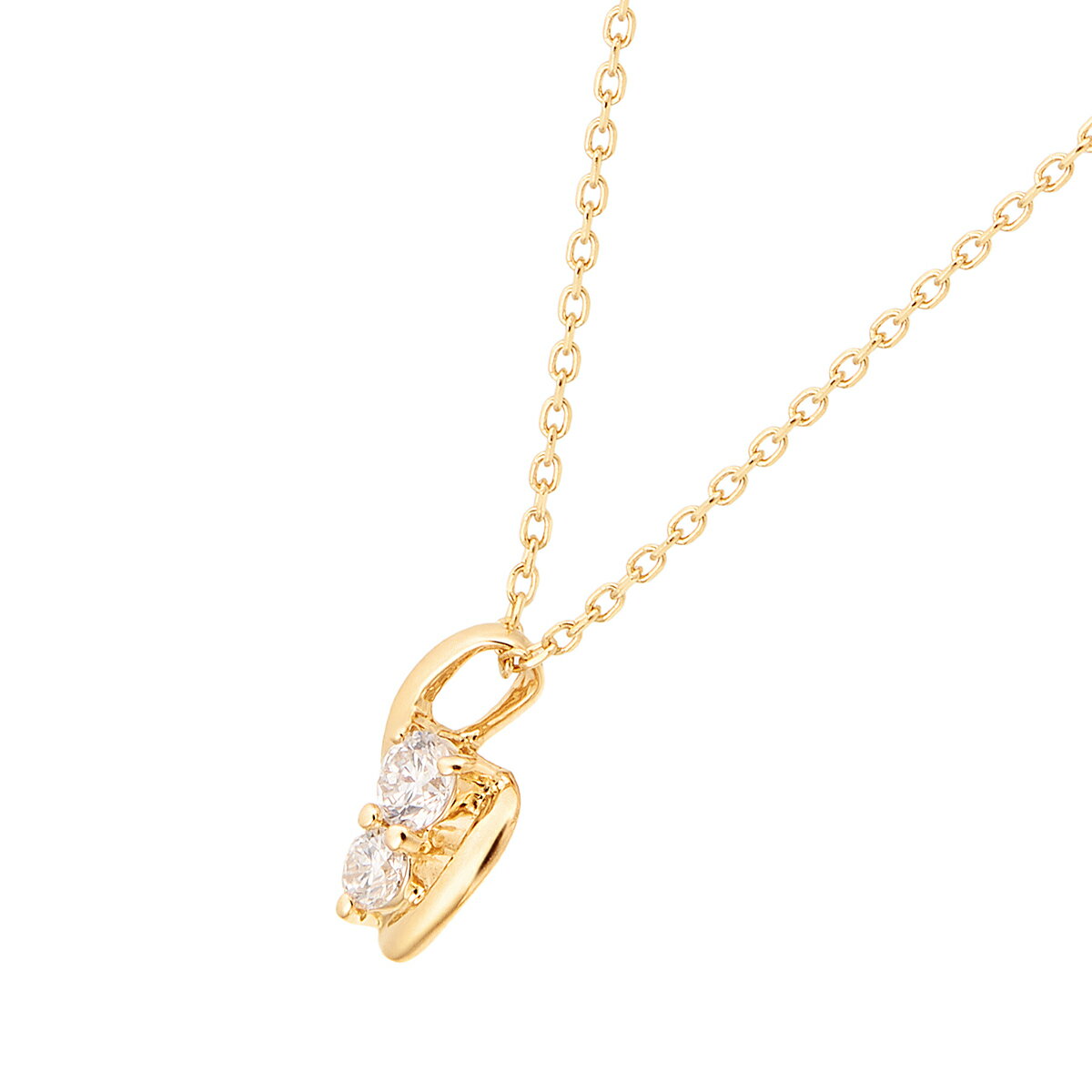 K18イエローゴールドダイヤモンドネックレス