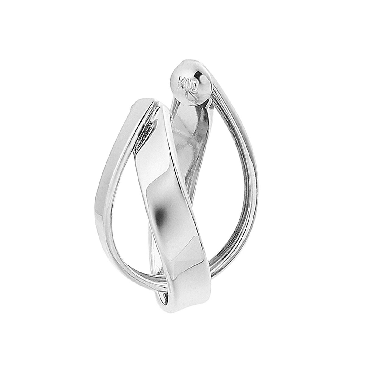 樂天商城 - K10ホワイトゴールドイヤーカフ（片側）