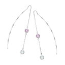【SALE】 K10ホワイトゴールドブルームーンストーンピアス