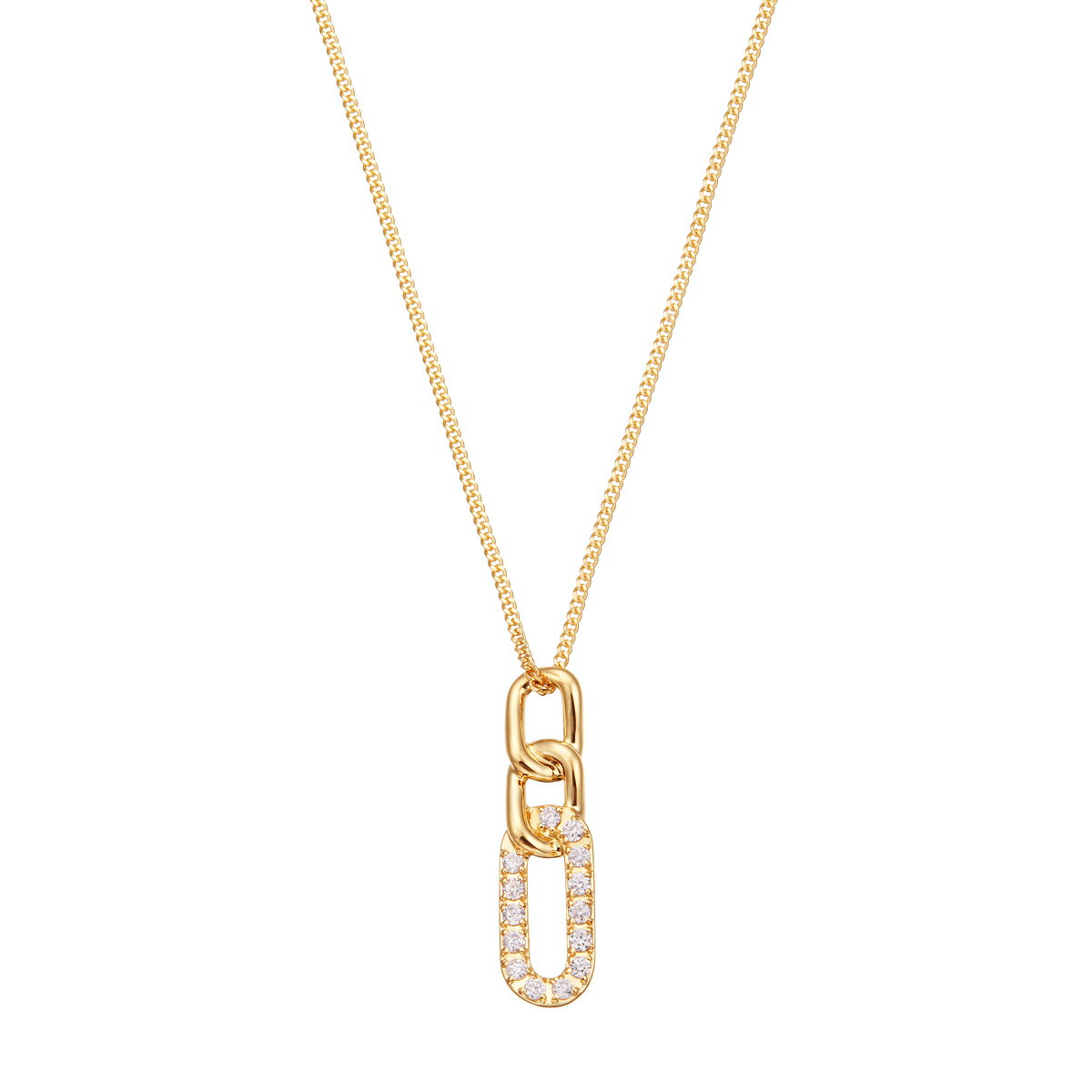 K18イエローゴールドダイヤモンドネックレス