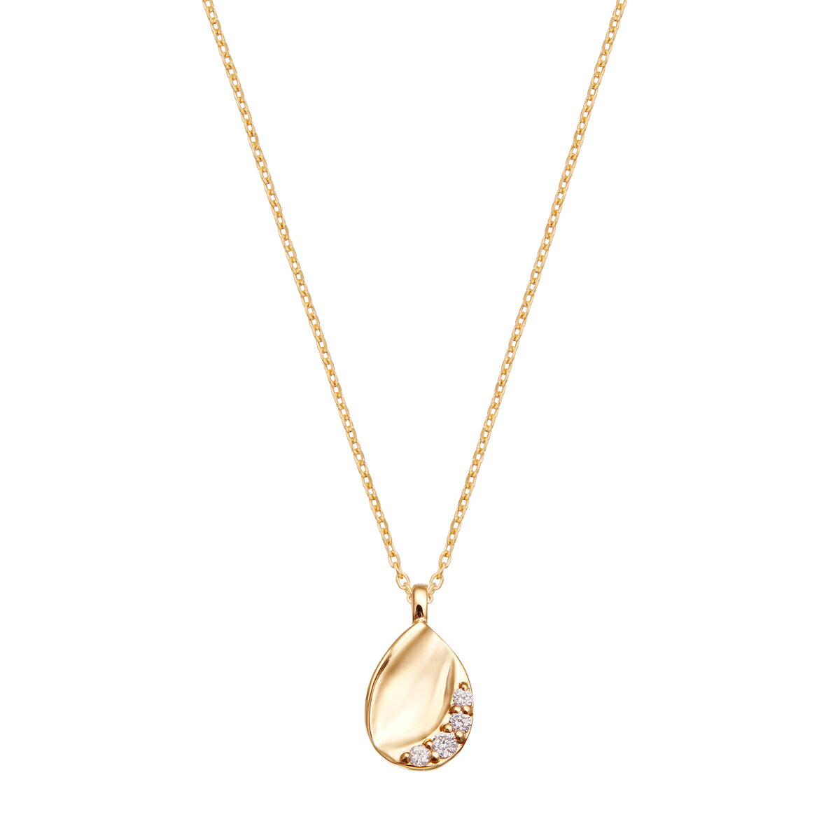 K18イエローゴールドダイヤモンドネックレス