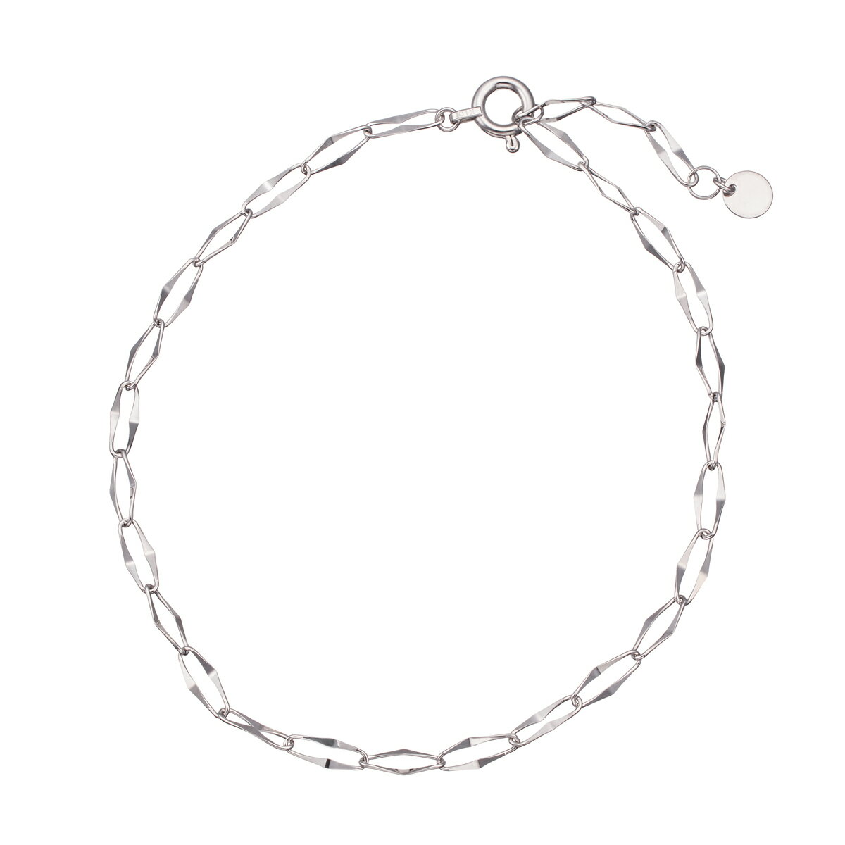 K10 화이트 골드 팔찌