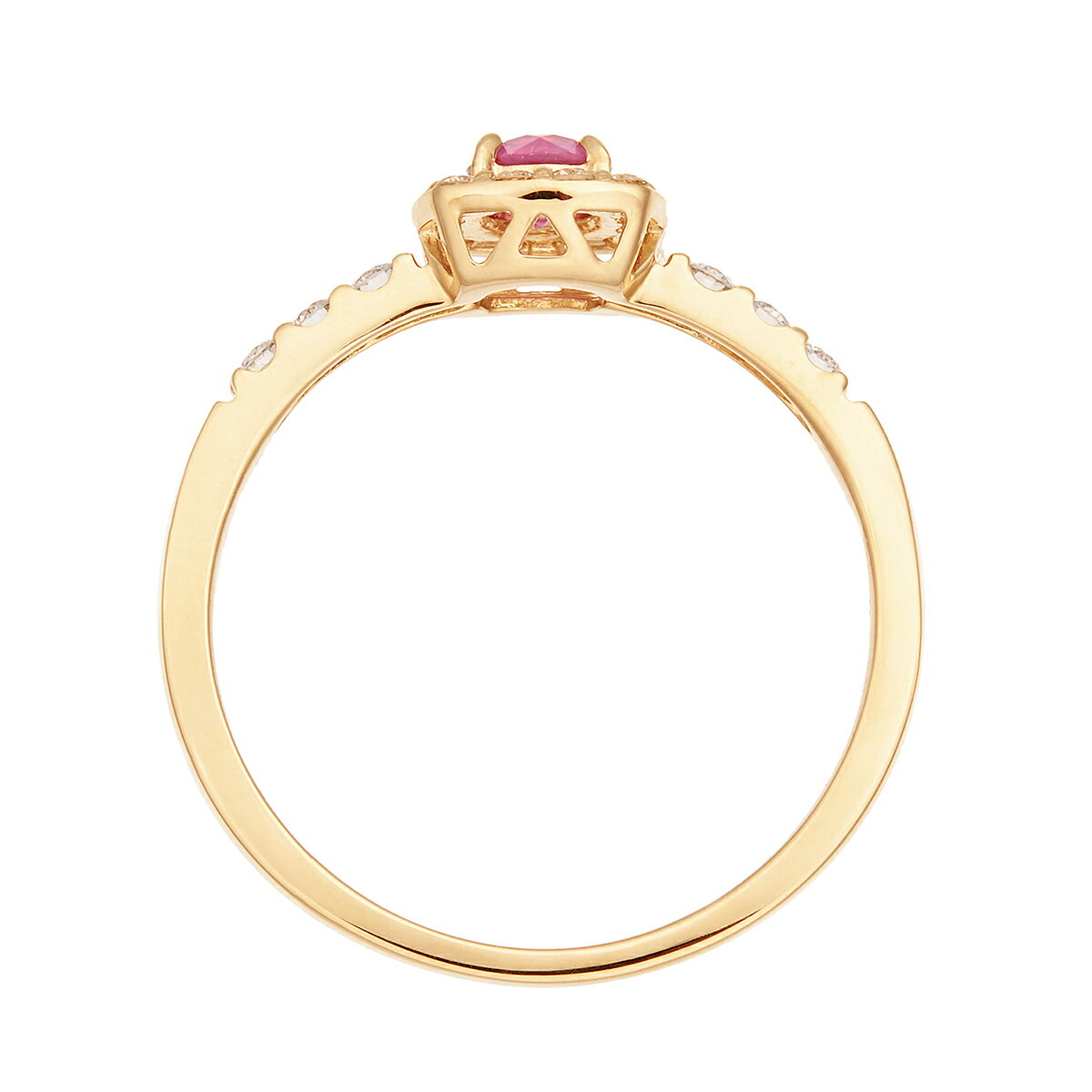 【SALE】 K18イエローゴールドルビーリング