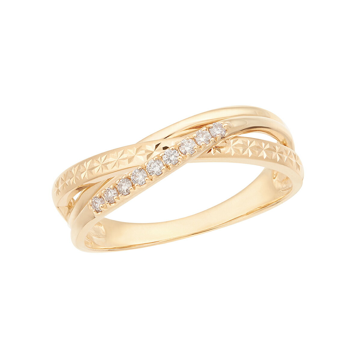 ジュエリーツツミ 指輪 K10イエローゴールドダイヤモンドリング