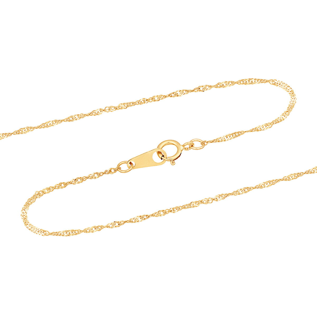 K18イエローゴールドネックレス（45cm）