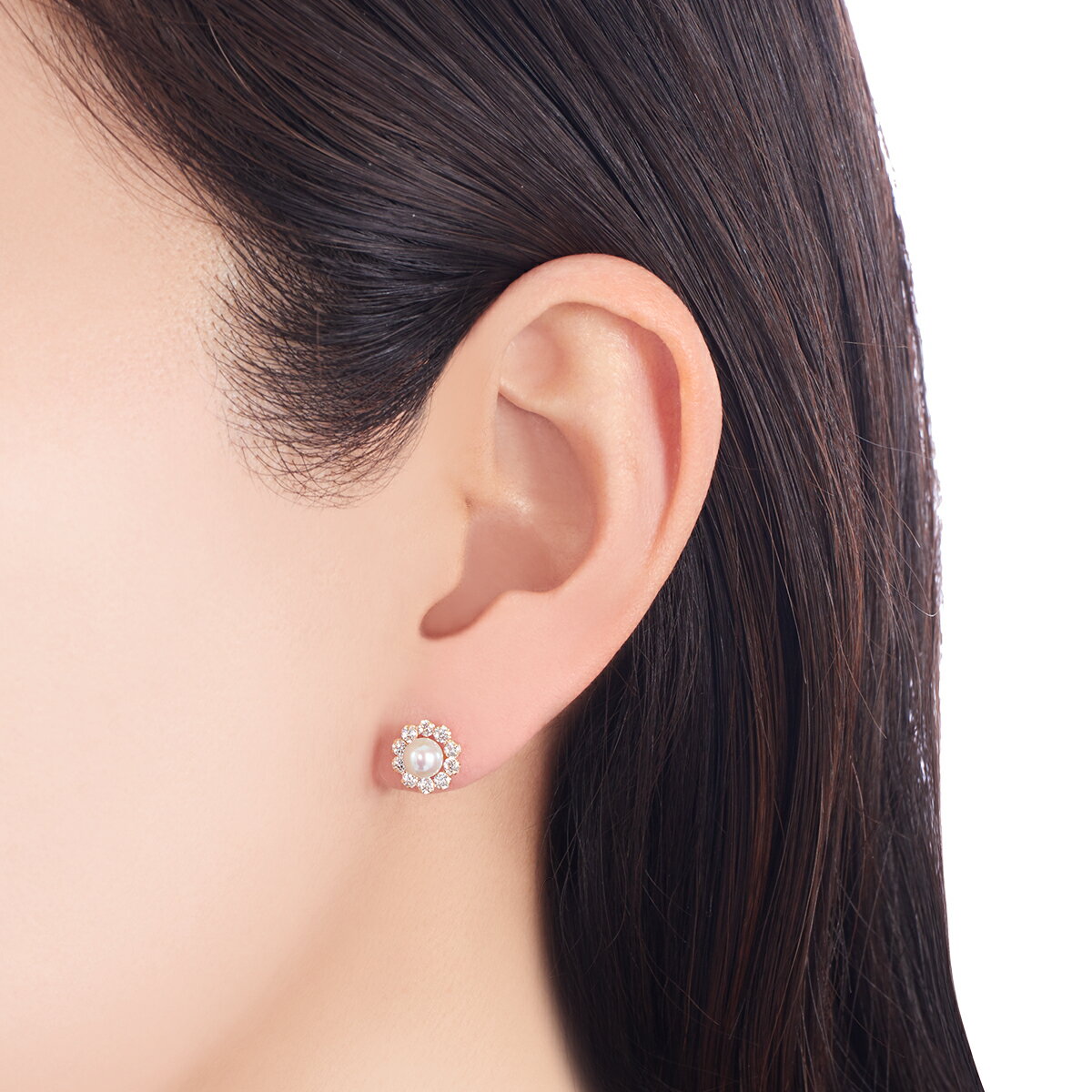 【SALE】 K10イエローゴールド淡水パールピアス