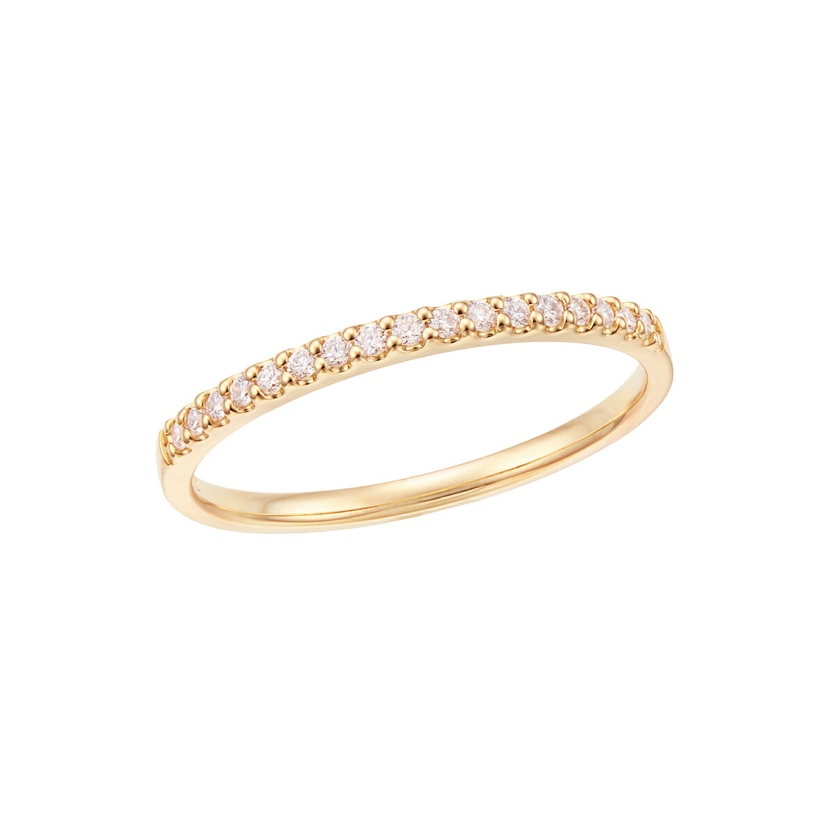 K10イエローゴールドダイヤモンドリング