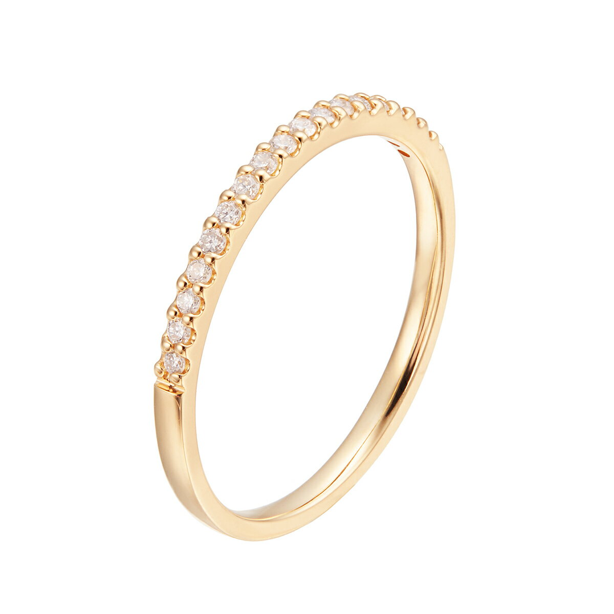 K10イエローゴールドダイヤモンドリング