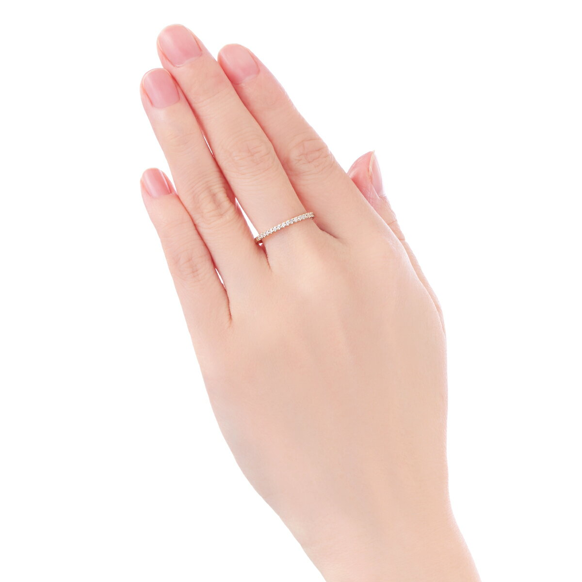 K10イエローゴールドダイヤモンドリング