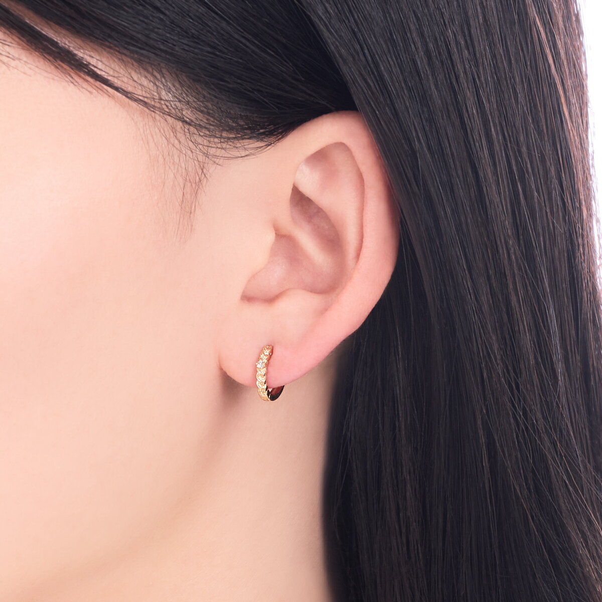 【SALE】 K18イエローゴールドダイヤモンドピアス