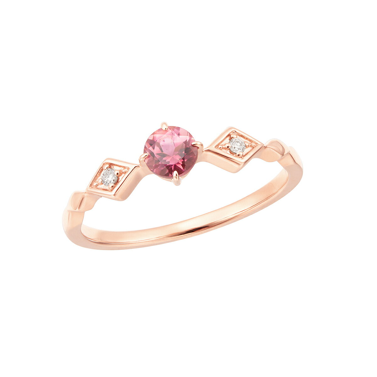 K10ピンクゴールドピンクトルマリンリング