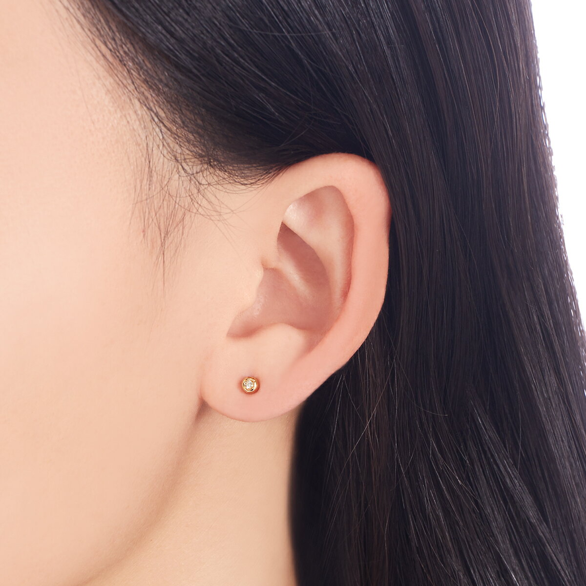【SALE】 K18イエローゴールドダイヤモンドピアス