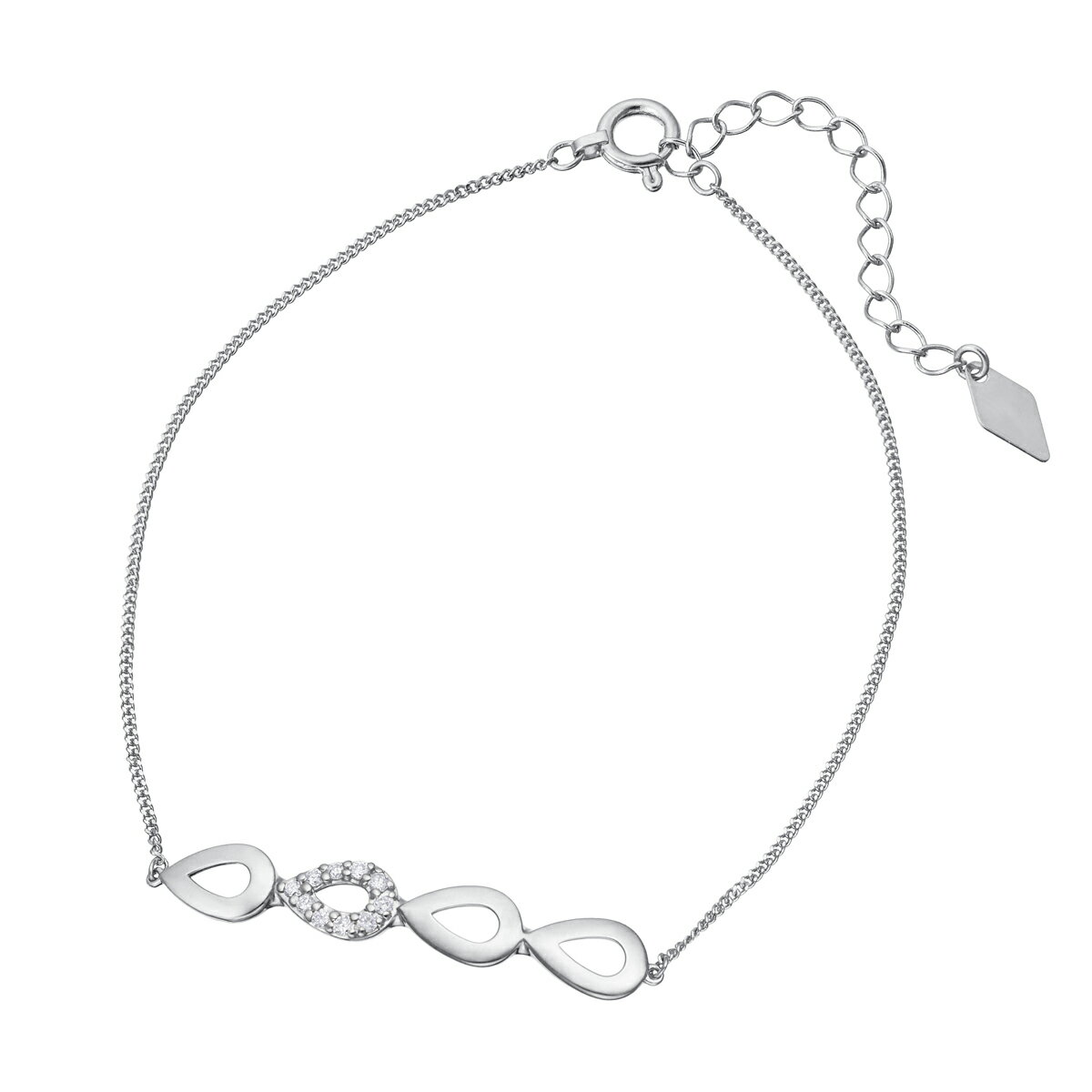 绿松石 - プラチナダイヤモンドブレスレット