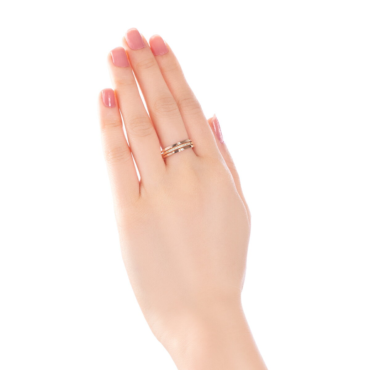 K10ピンクゴールド/K10イエローゴールドダイヤモンドリング