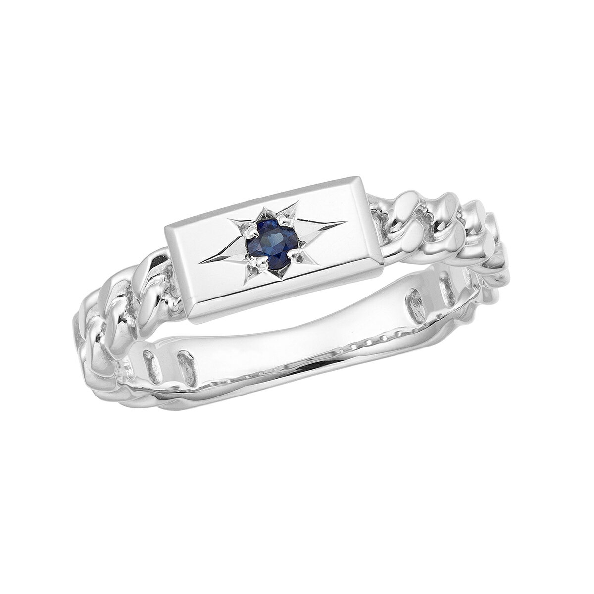 プラチナサファイアリング