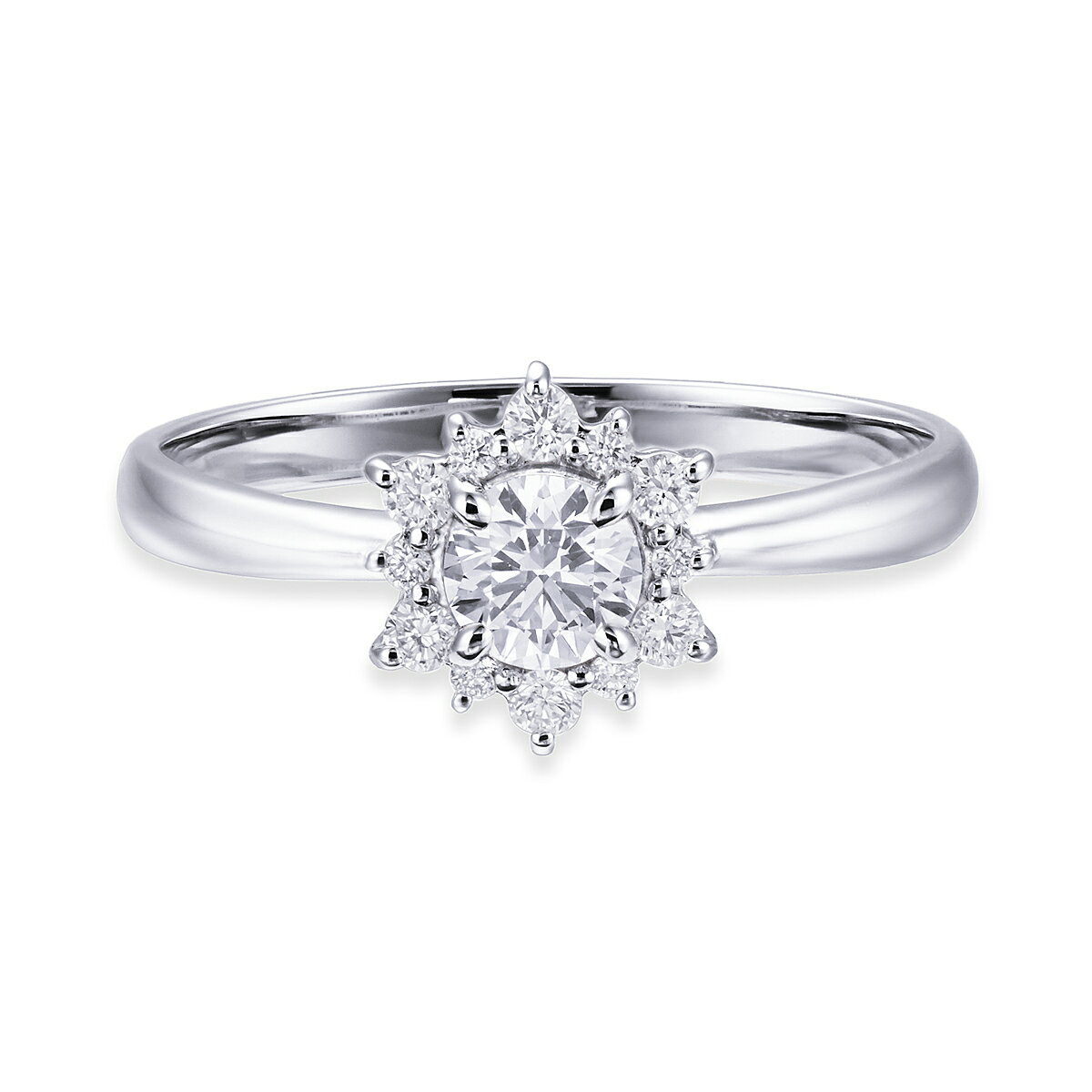 プラチナ鑑定書付ダイヤモンドリング（0.26カラット）