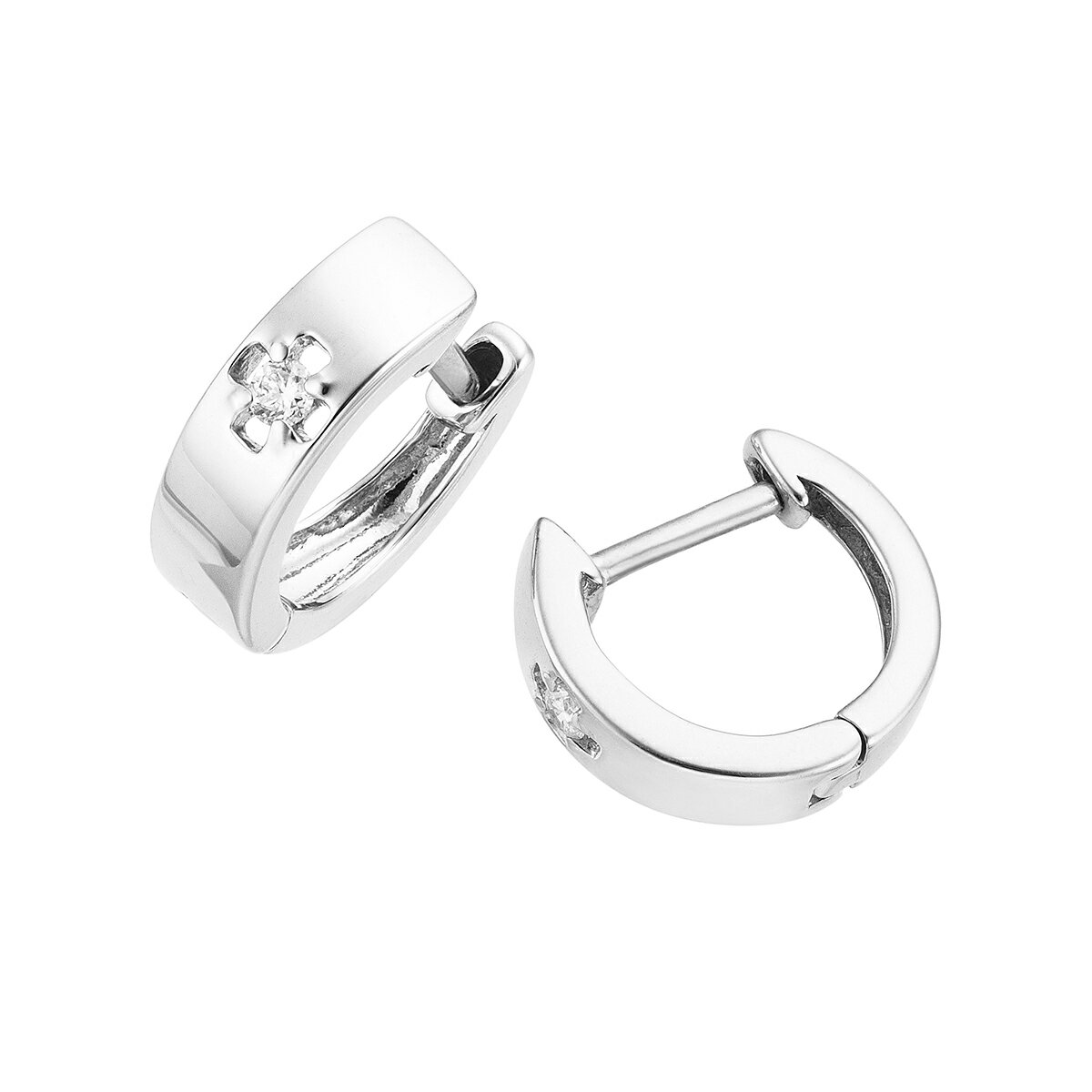 K10ホワイトゴールドダイヤモンドピアス