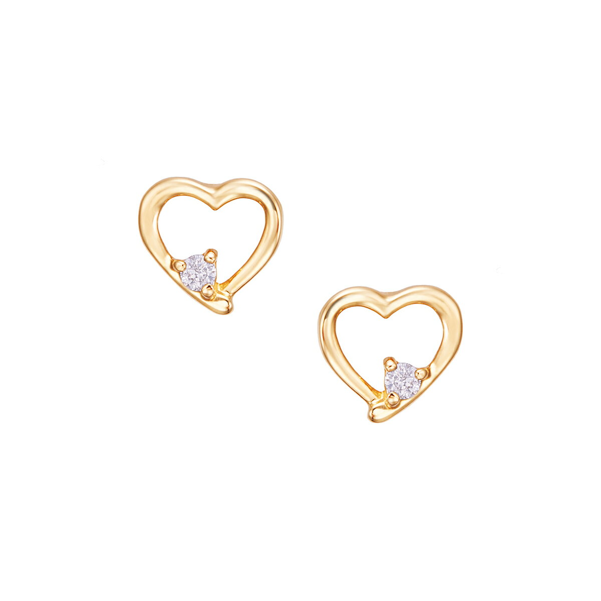 K18イエローゴールドダイヤモンドピアス