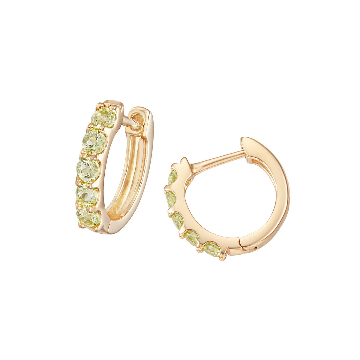 樂天商城 - K10イエローゴールドペリドットピアス