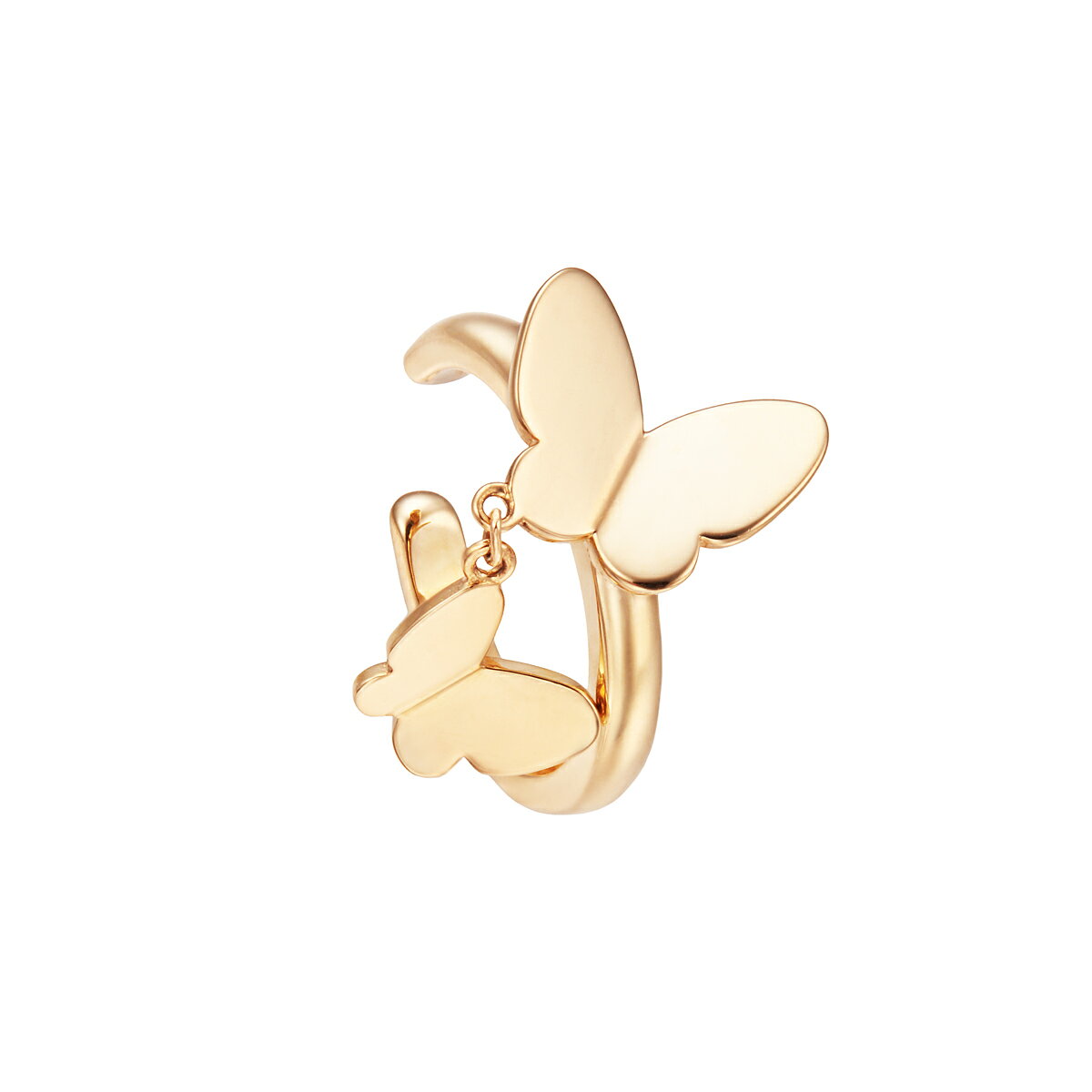 樂天商城 - K10イエローゴールドイヤーカフ（片側）