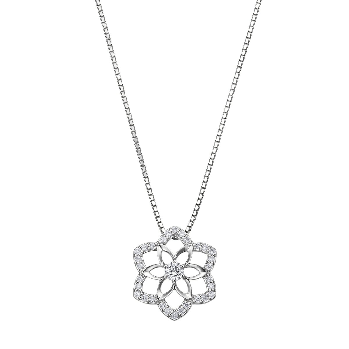 【数量限定】2025ウィンターリミテッド プラチナ鑑定書付ダイヤモンドネックレス（0.08カラット）のサムネイル