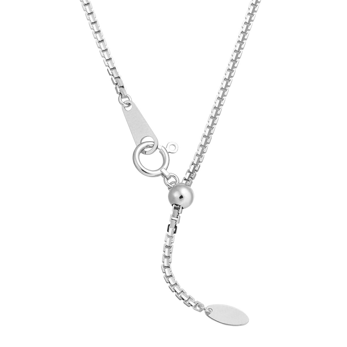 K18ホワイトゴールドネックレス（50cm）