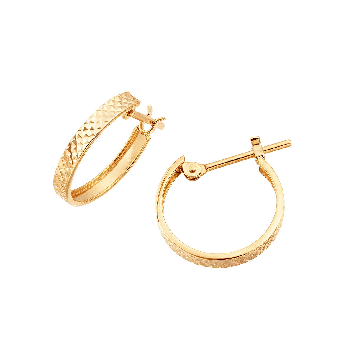 ジュエリーツツミ K18YG フープピアス ゴールド 18金 18k 3cm