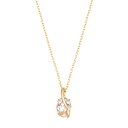 K10イエローゴールドホワイトトパーズネックレス