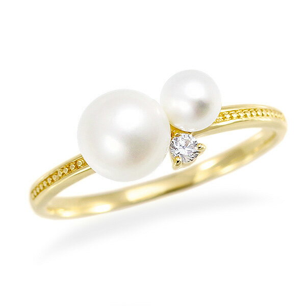 パールリング】普段使いに！カジュアルデザインがおしゃれな真珠の指輪 